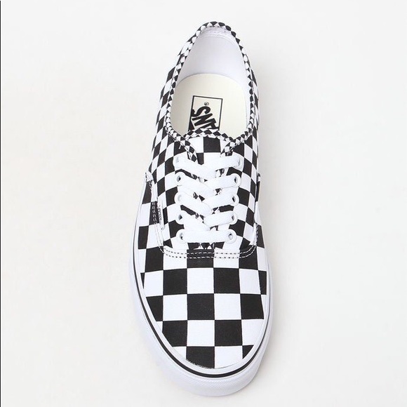 Vans Authentic Mix Checker Sneakers Black/White - Picture 3 of 13